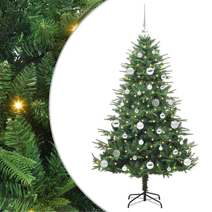 Artificial Pre-lit Christmas Tree with Ball Set Green 150 cm