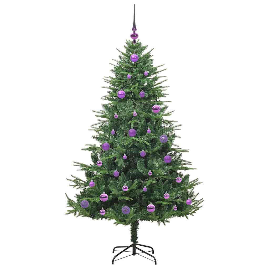 Artificial Pre-lit Christmas Tree with Ball Set Green 150 cm