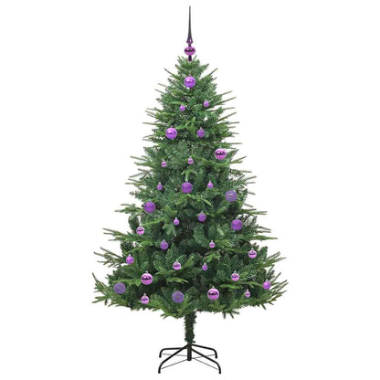 Artificial Pre-lit Christmas Tree with Ball Set Green 150 cm