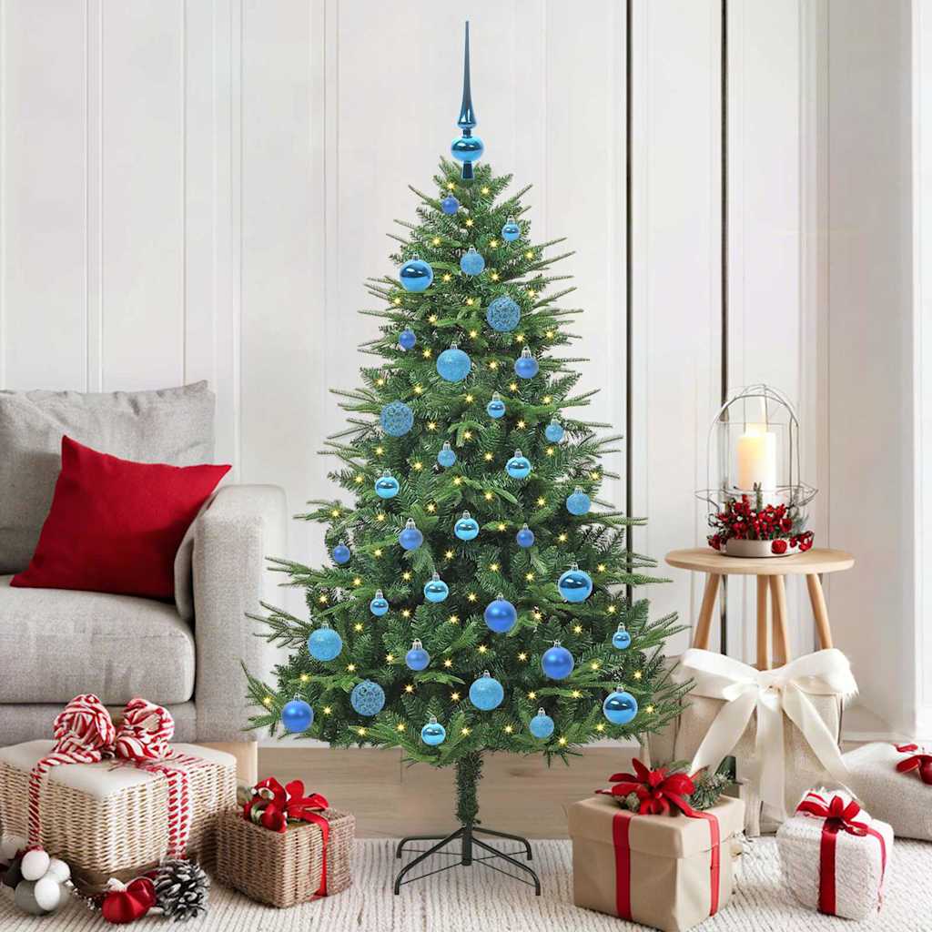 Artificial Pre-lit Christmas Tree with Ball Set Green 150 cm