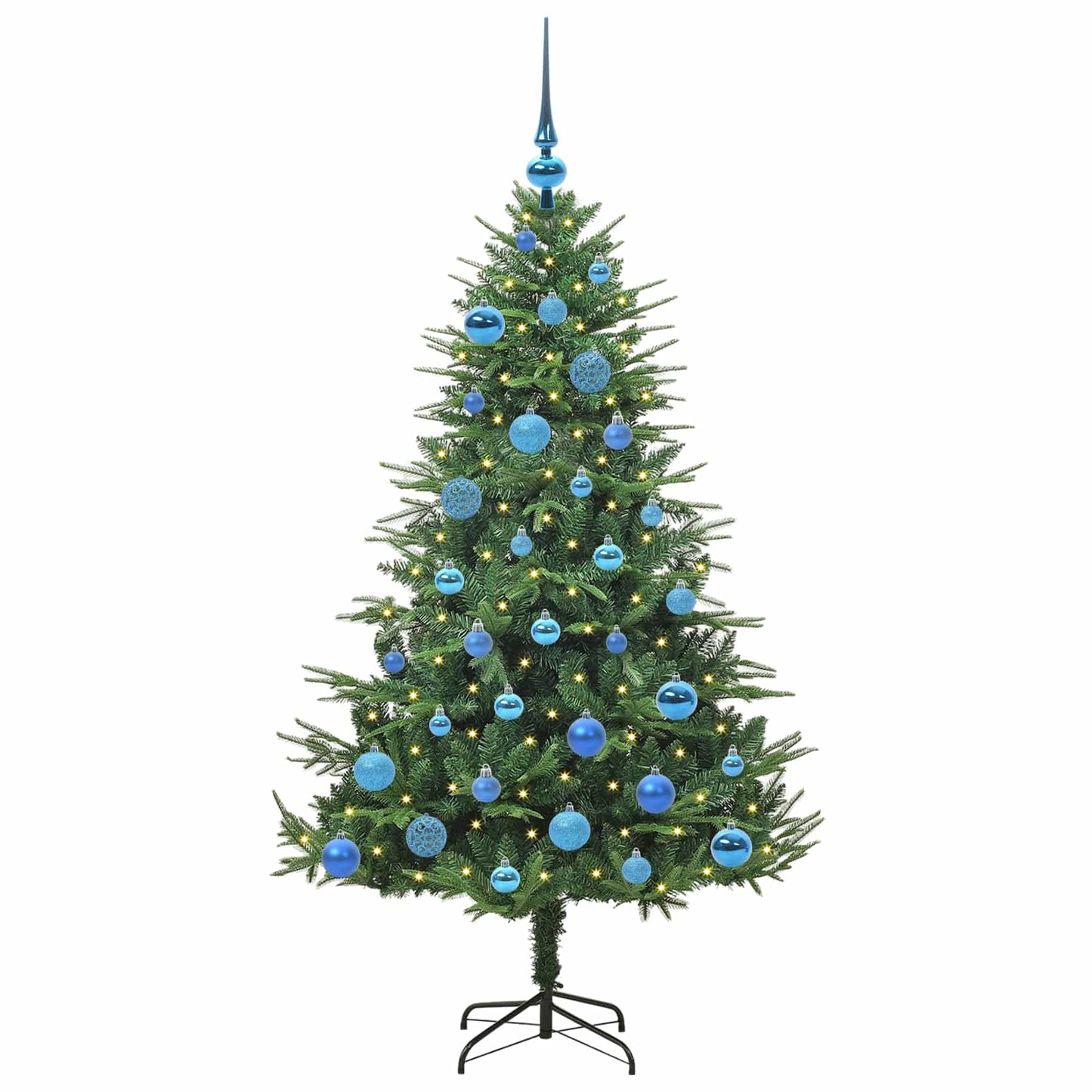 Artificial Pre-lit Christmas Tree with Ball Set Green 150 cm