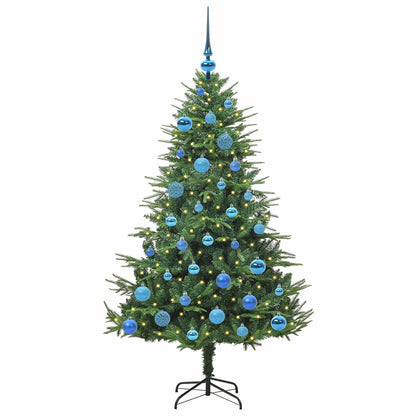 Artificial Pre-lit Christmas Tree with Ball Set Green 150 cm