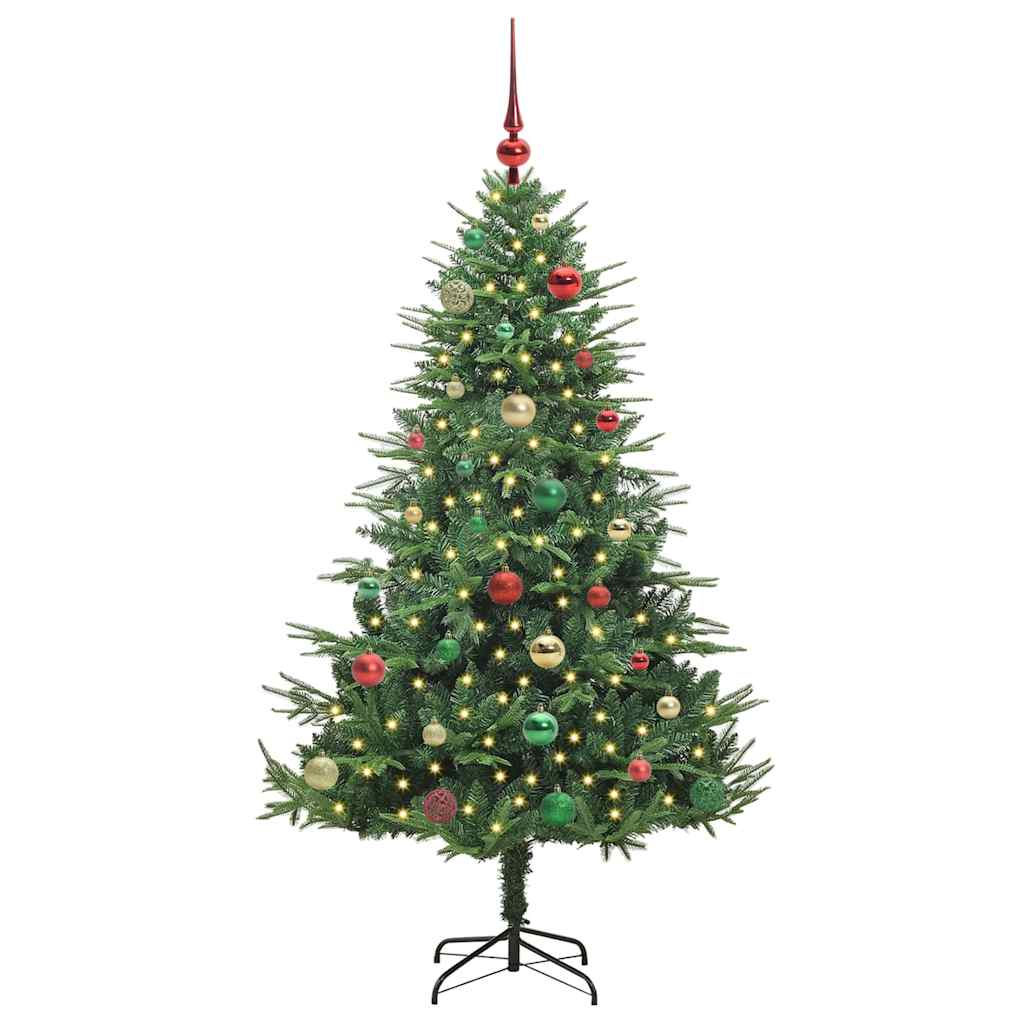 Artificial Pre-lit Christmas Tree with Ball Set Green 150 cm