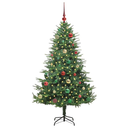 Artificial Pre-lit Christmas Tree with Ball Set Green 150 cm