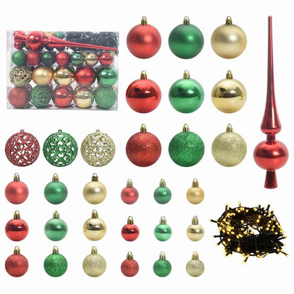 Artificial Pre-lit Christmas Tree with Ball Set Green 150 cm