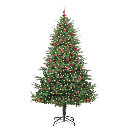 Artificial Pre-lit Christmas Tree with Ball Set Green 180 cm