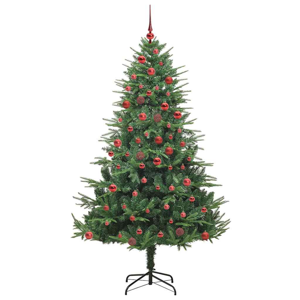 Artificial Pre-lit Christmas Tree with Ball Set Green 180 cm