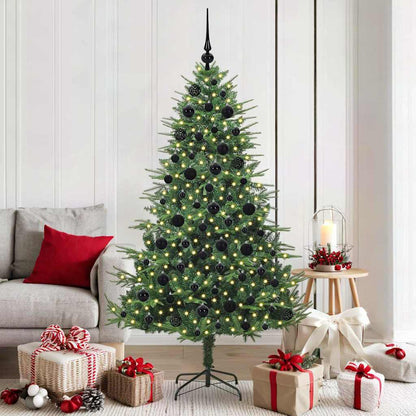 Artificial Pre-lit Christmas Tree with Ball Set Green 180 cm
