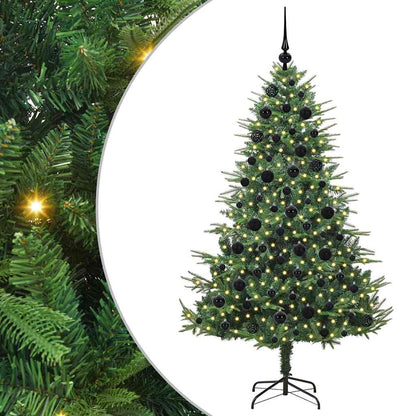 Artificial Pre-lit Christmas Tree with Ball Set Green 180 cm