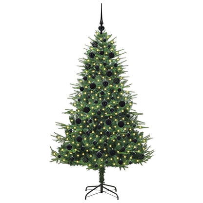 Artificial Pre-lit Christmas Tree with Ball Set Green 180 cm