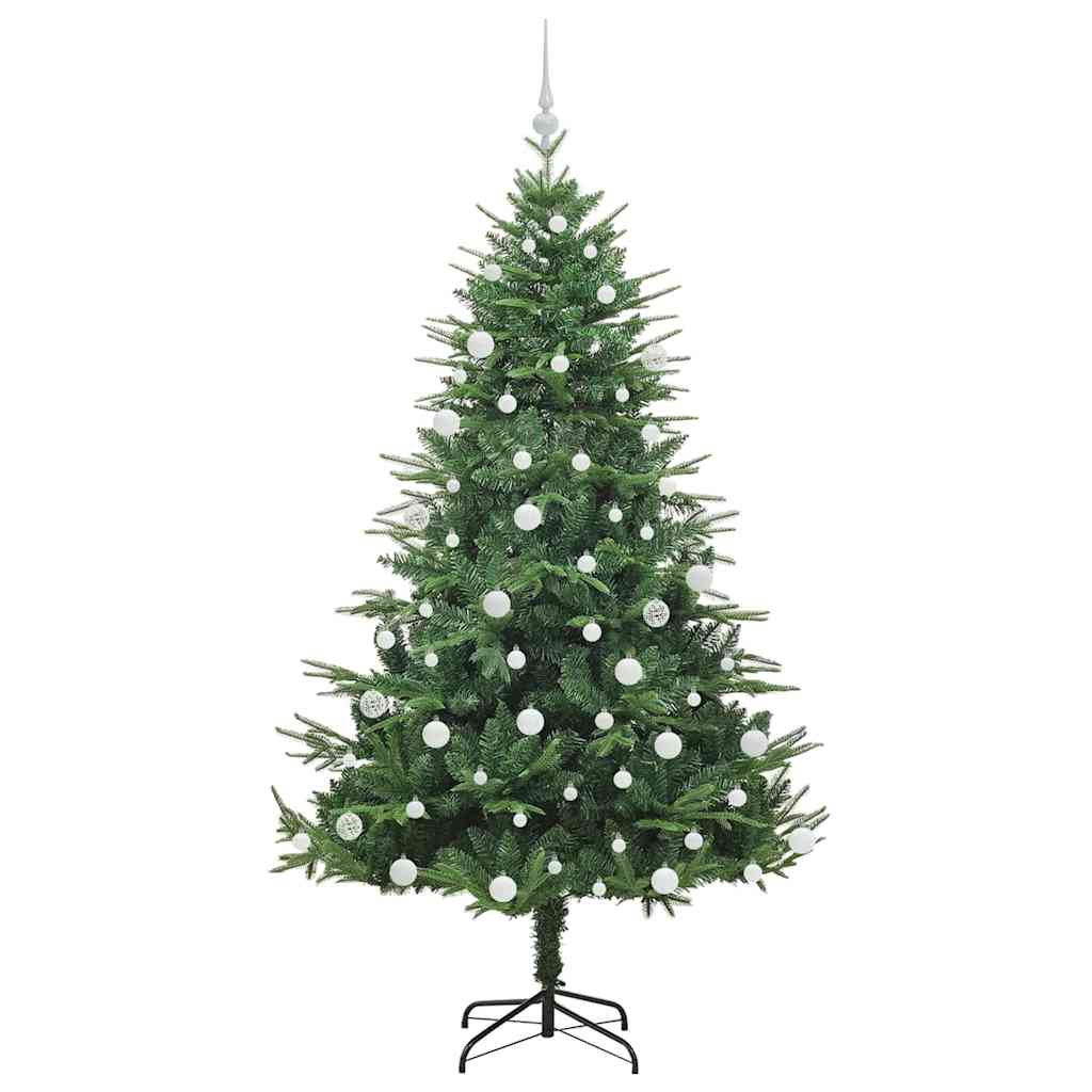 Artificial Pre-lit Christmas Tree with Ball Set Green 180 cm