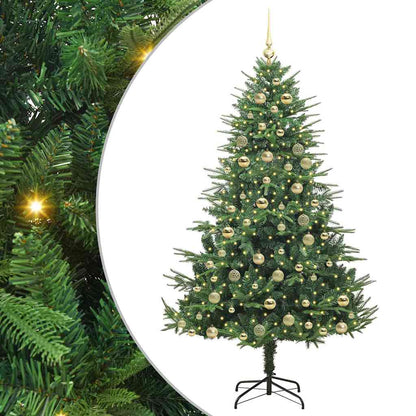 Artificial Pre-lit Christmas Tree with Ball Set Green 180 cm
