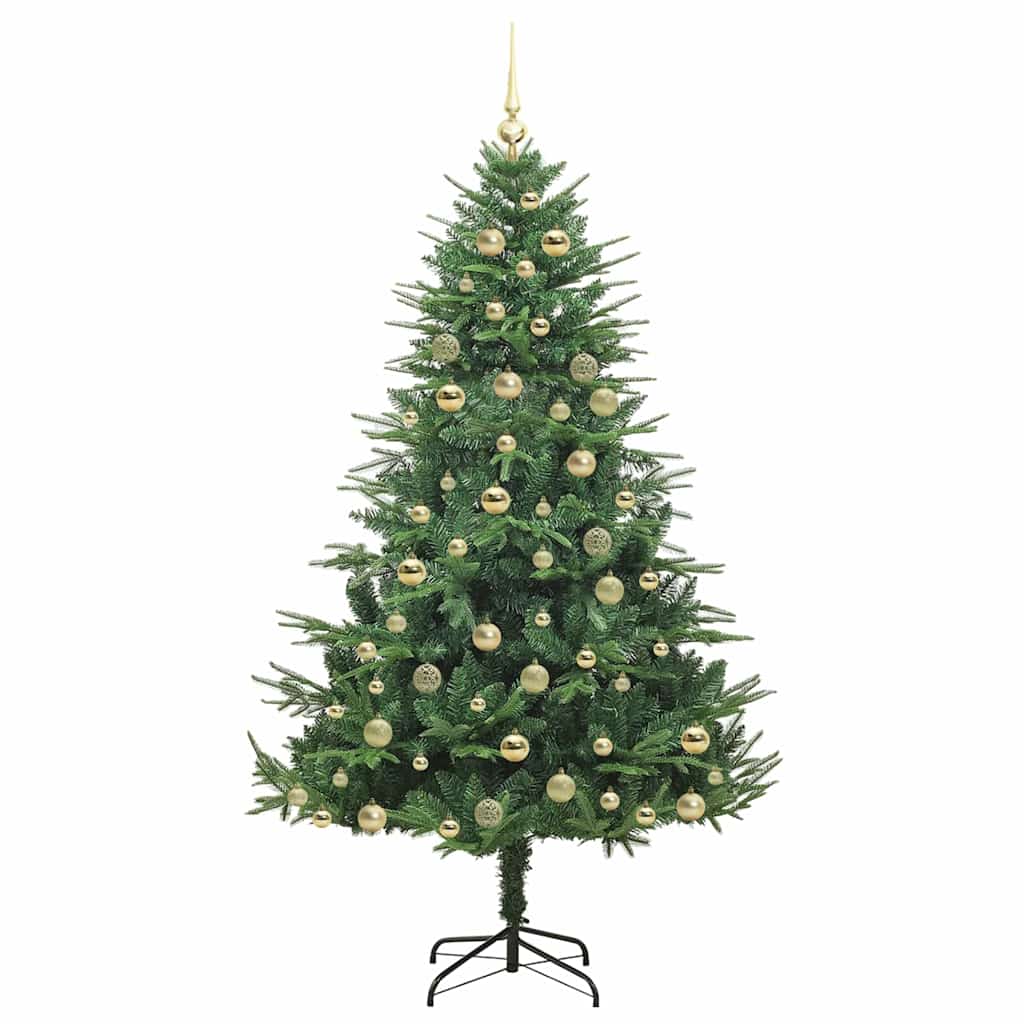 Artificial Pre-lit Christmas Tree with Ball Set Green 180 cm