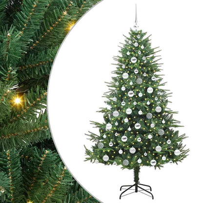 Artificial Pre-lit Christmas Tree with Ball Set Green 180 cm