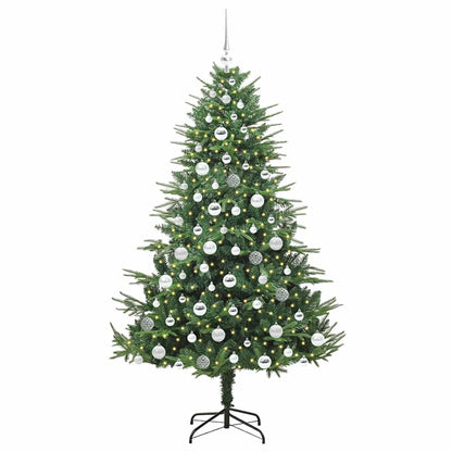 Artificial Pre-lit Christmas Tree with Ball Set Green 180 cm