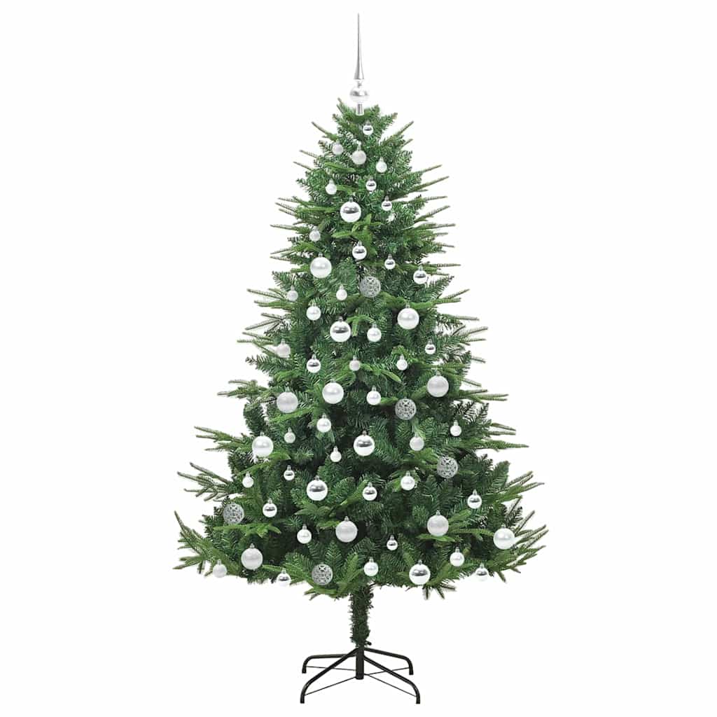Artificial Pre-lit Christmas Tree with Ball Set Green 180 cm