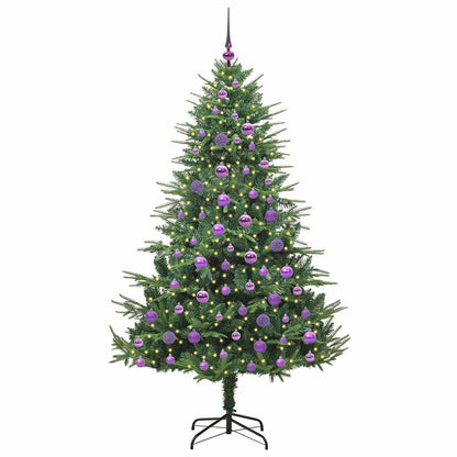 Artificial Pre-lit Christmas Tree with Ball Set Green 180 cm