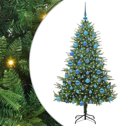 Artificial Pre-lit Christmas Tree with Ball Set Green 180 cm