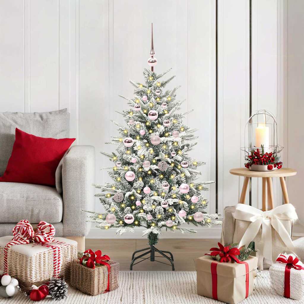 Artificial Pre-lit Christmas Tree with Ball Set Green 120 cm