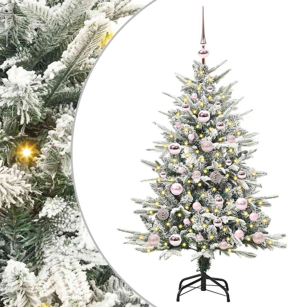 Artificial Pre-lit Christmas Tree with Ball Set Green 120 cm