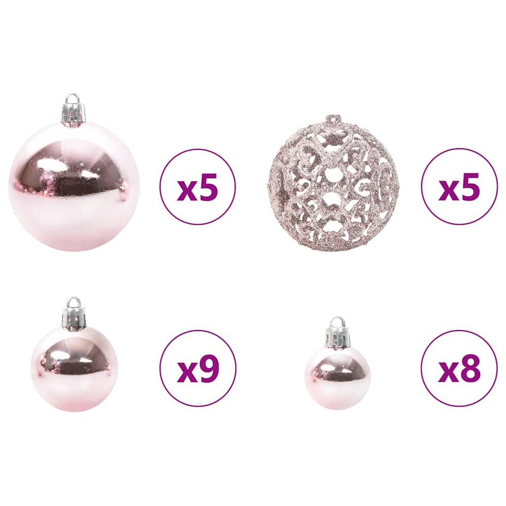 Artificial Pre-lit Christmas Tree with Ball Set Green 120 cm