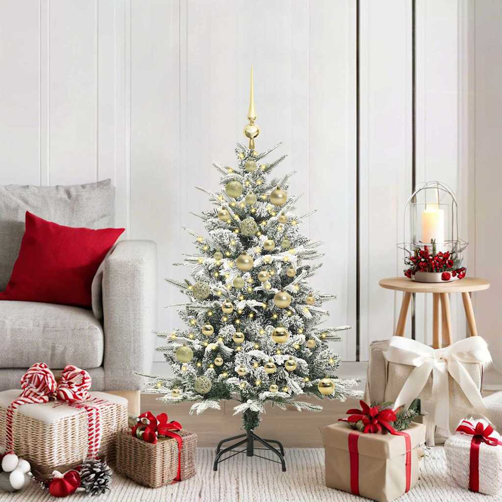 Artificial Pre-lit Christmas Tree with Ball Set Green 120 cm