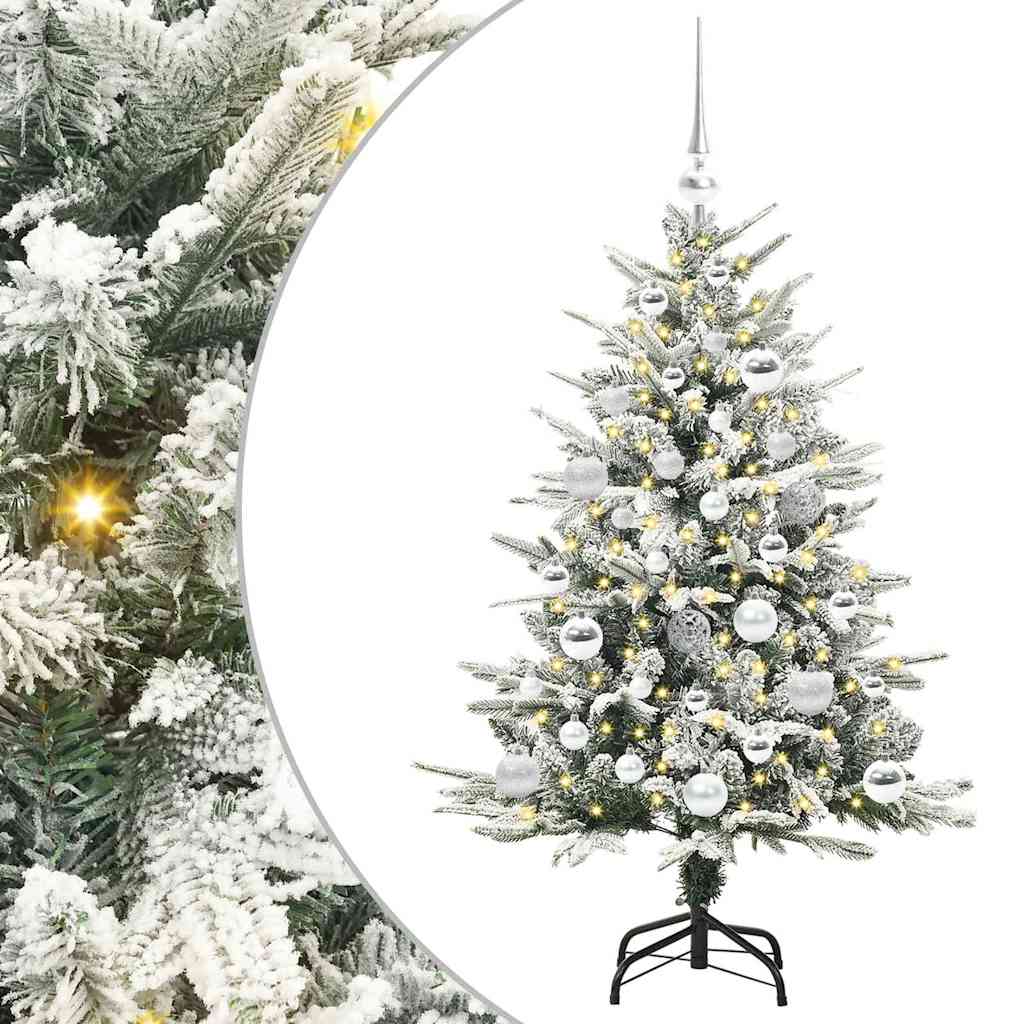 Artificial Pre-lit Christmas Tree with Ball Set Green 120 cm