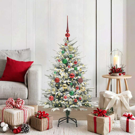 Artificial Pre-lit Christmas Tree with Ball Set Green 120 cm
