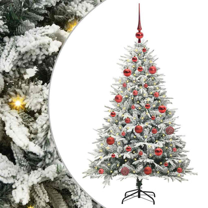 Artificial Pre-lit Christmas Tree with Ball Set Green 150 cm