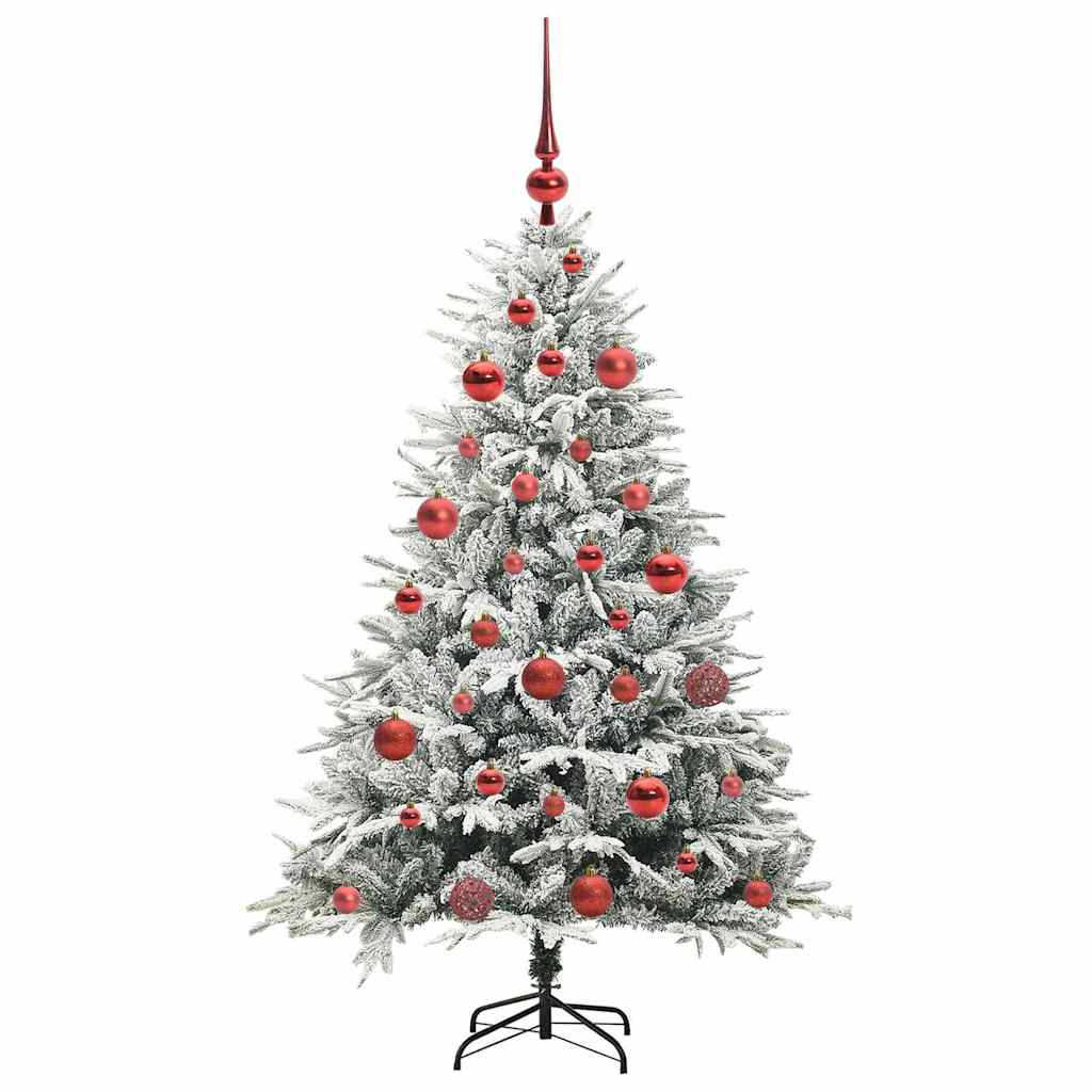 Artificial Pre-lit Christmas Tree with Ball Set Green 150 cm