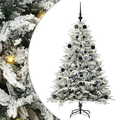 Artificial Pre-lit Christmas Tree with Ball Set Green 150 cm