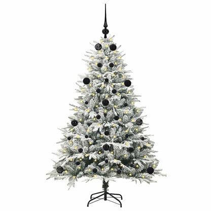Artificial Pre-lit Christmas Tree with Ball Set Green 150 cm