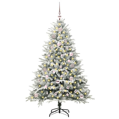 Artificial Pre-lit Christmas Tree with Ball Set Green 150 cm