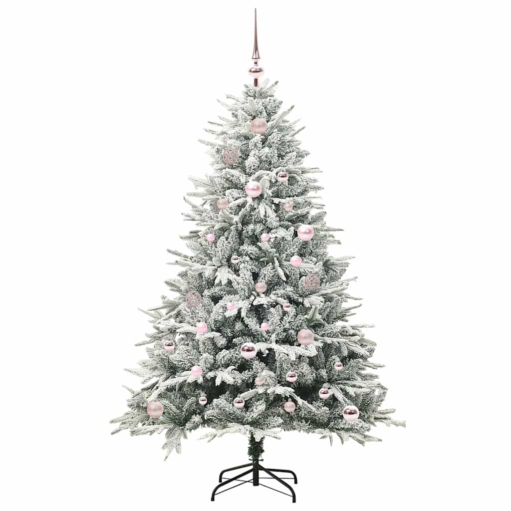 Artificial Pre-lit Christmas Tree with Ball Set Green 150 cm