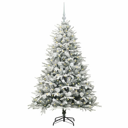 Artificial Pre-lit Christmas Tree with Ball Set Green 150 cm