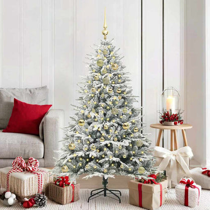 Artificial Pre-lit Christmas Tree with Ball Set Green 150 cm