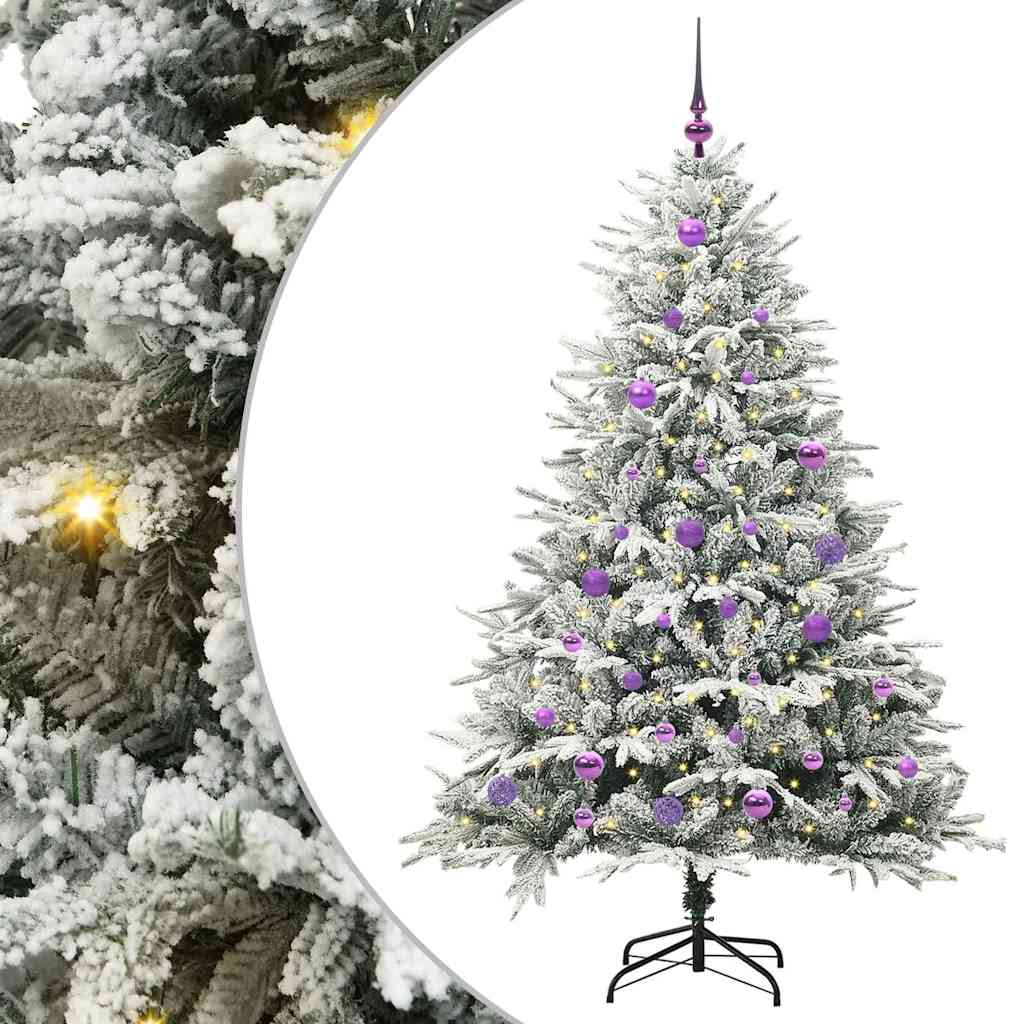 Artificial Pre-lit Christmas Tree with Ball Set Green 150 cm