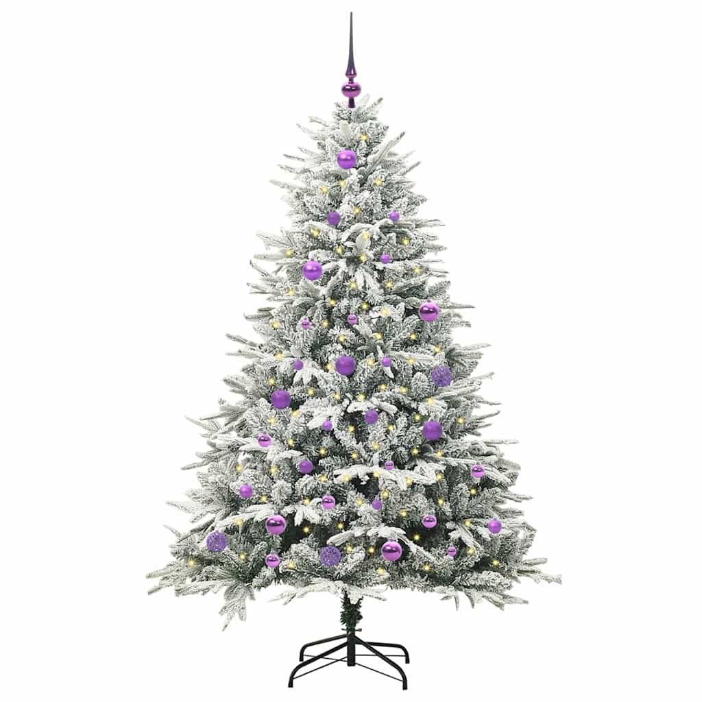 Artificial Pre-lit Christmas Tree with Ball Set Green 150 cm