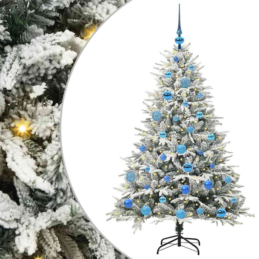 Artificial Pre-lit Christmas Tree with Ball Set Green 150 cm
