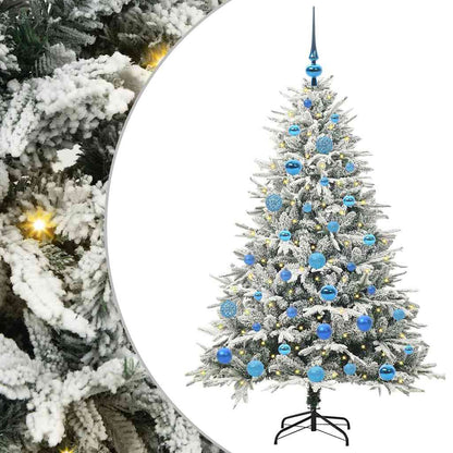 Artificial Pre-lit Christmas Tree with Ball Set Green 150 cm