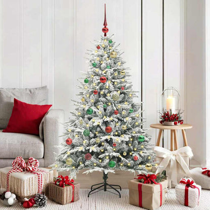 Artificial Pre-lit Christmas Tree with Ball Set Green 150 cm