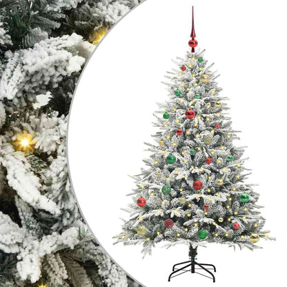 Artificial Pre-lit Christmas Tree with Ball Set Green 150 cm
