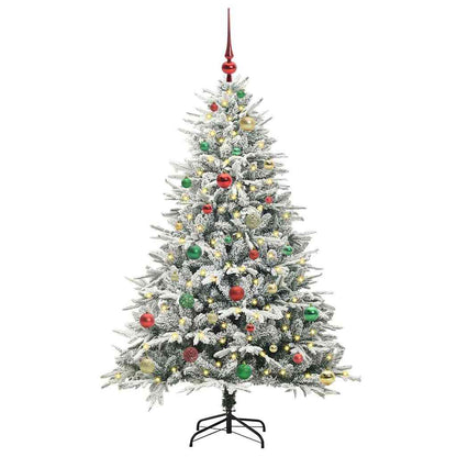Artificial Pre-lit Christmas Tree with Ball Set Green 150 cm