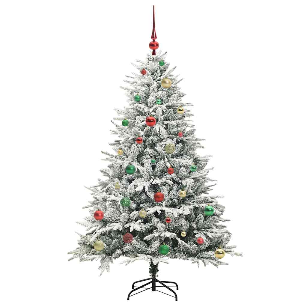 Artificial Pre-lit Christmas Tree with Ball Set Green 150 cm