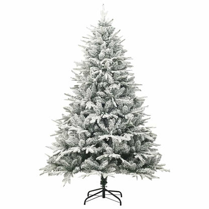 Artificial Pre-lit Christmas Tree Green 180 cm PVC and PE