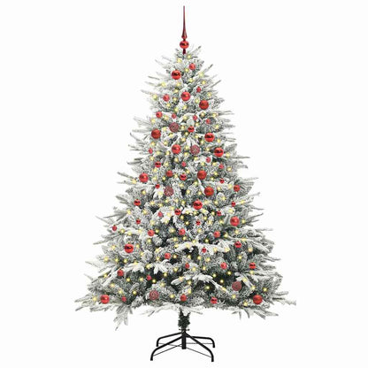 Artificial Pre-lit Christmas Tree with Ball Set Green 180 cm