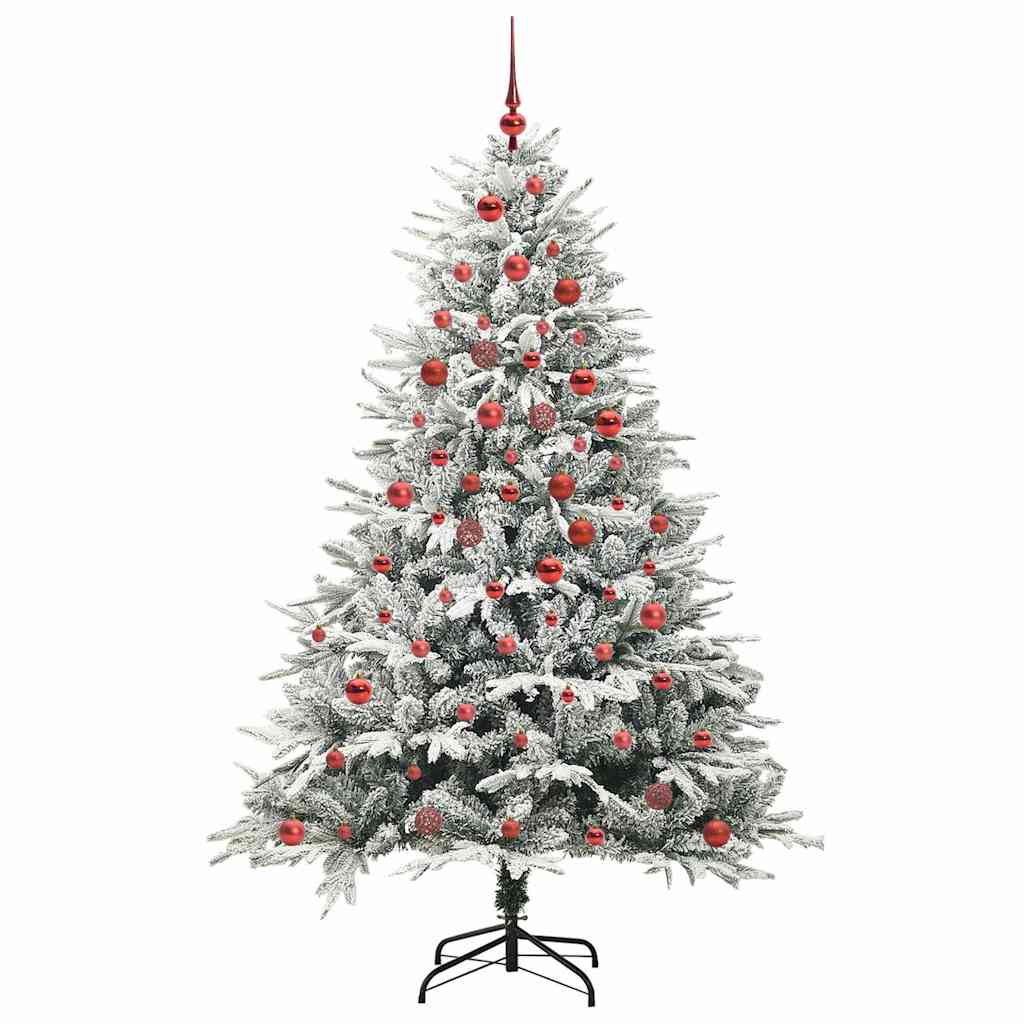 Artificial Pre-lit Christmas Tree with Ball Set Green 180 cm