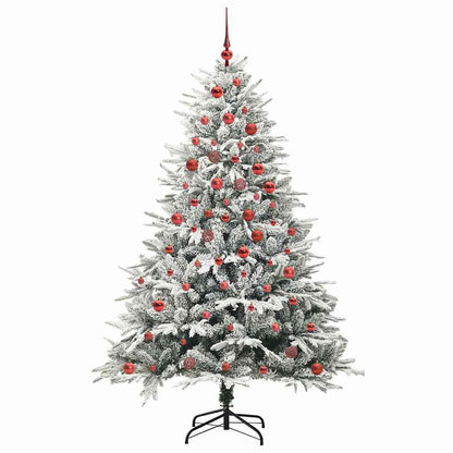 Artificial Pre-lit Christmas Tree with Ball Set Green 180 cm