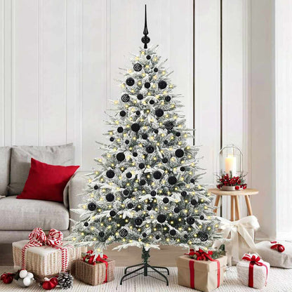 Artificial Pre-lit Christmas Tree with Ball Set Green 180 cm