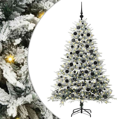 Artificial Pre-lit Christmas Tree with Ball Set Green 180 cm